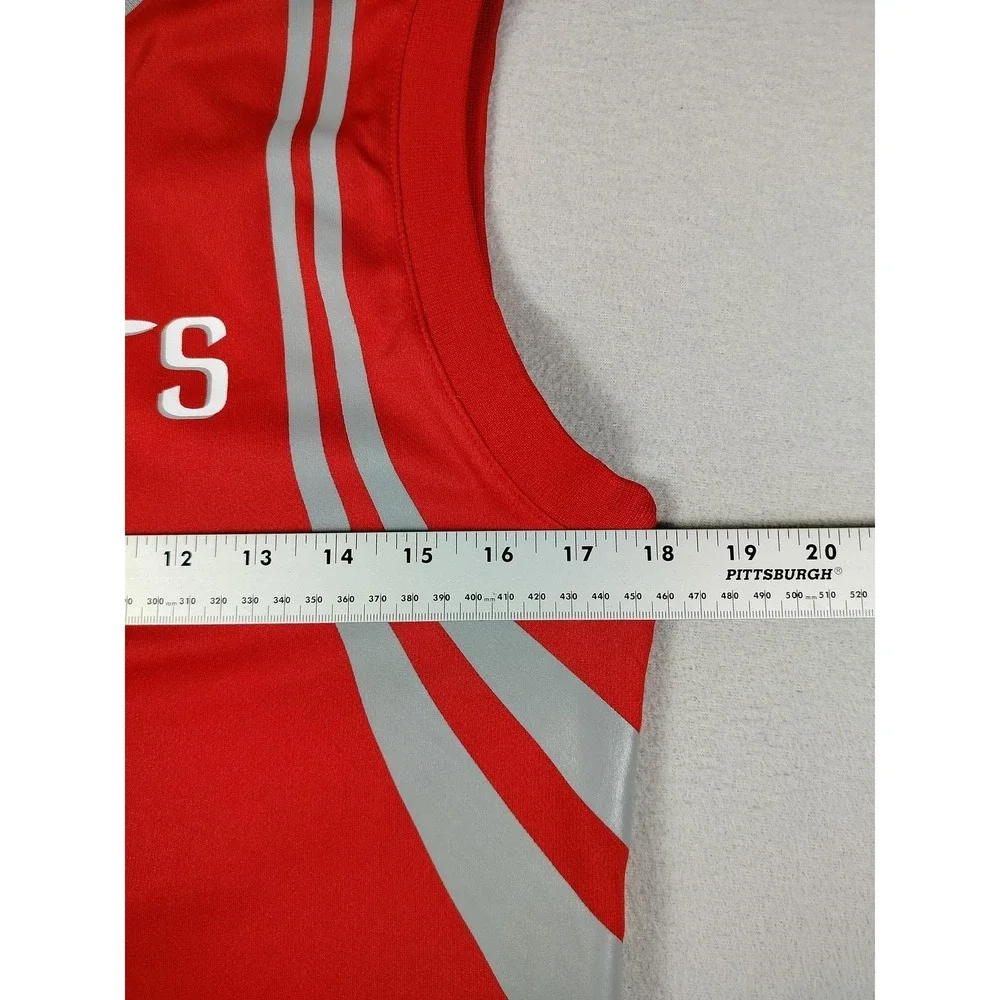 Houston Rockets Jersey Boys Medium Red NBA Basketball‎ James Harden 13 Adidas